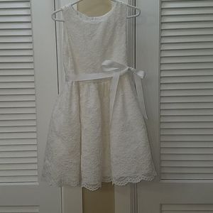 Julia Lee formal flower girl dress white size 8